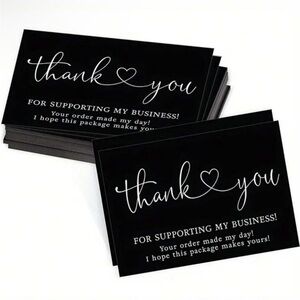 50 Thank You Cards Hot Stamped
